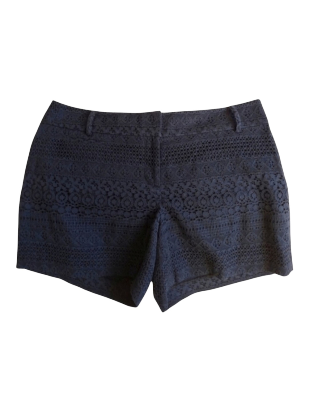 LOFT Black Lace SHORTS 8